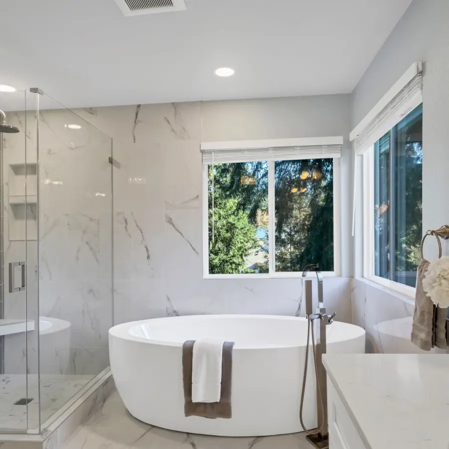 Finished bathroom