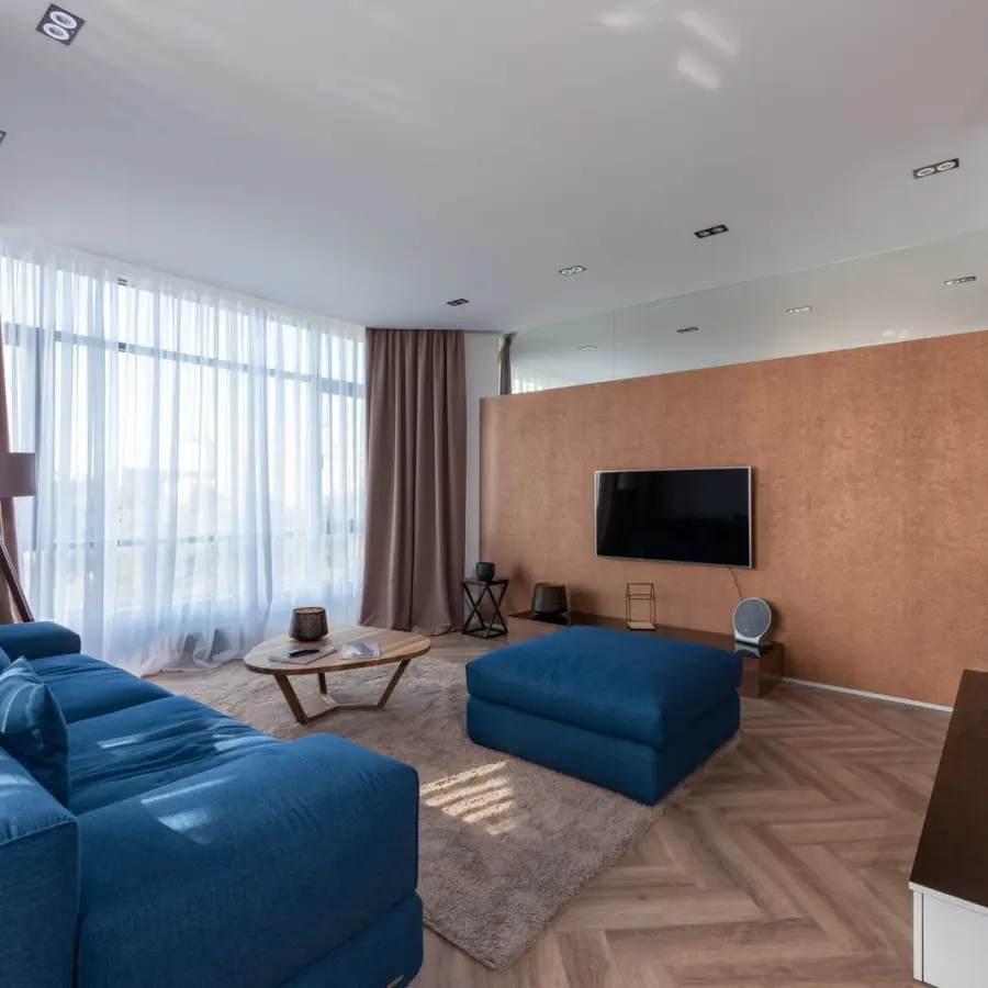 Finished interior